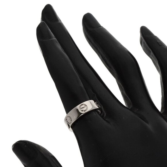 CARTIER 18k White Gold Love Ring #51 - Picture 5 of 8